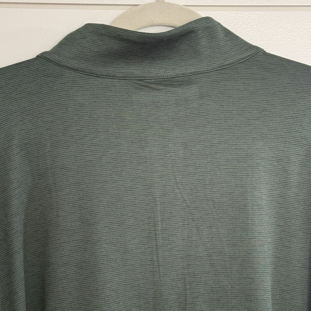 Greg Norman Men's XXL Performance Stretch Pullover 1/4 Zip Green Golf Lightweigh - Picture 7 of 7